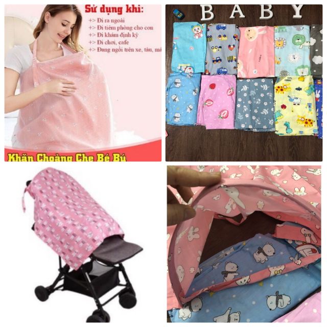 Khăn Choàng Cho Bé Bú, Khăn Choàng Che Nắng, Khăn Choàng Cho Trẻ Sơ Sinh
