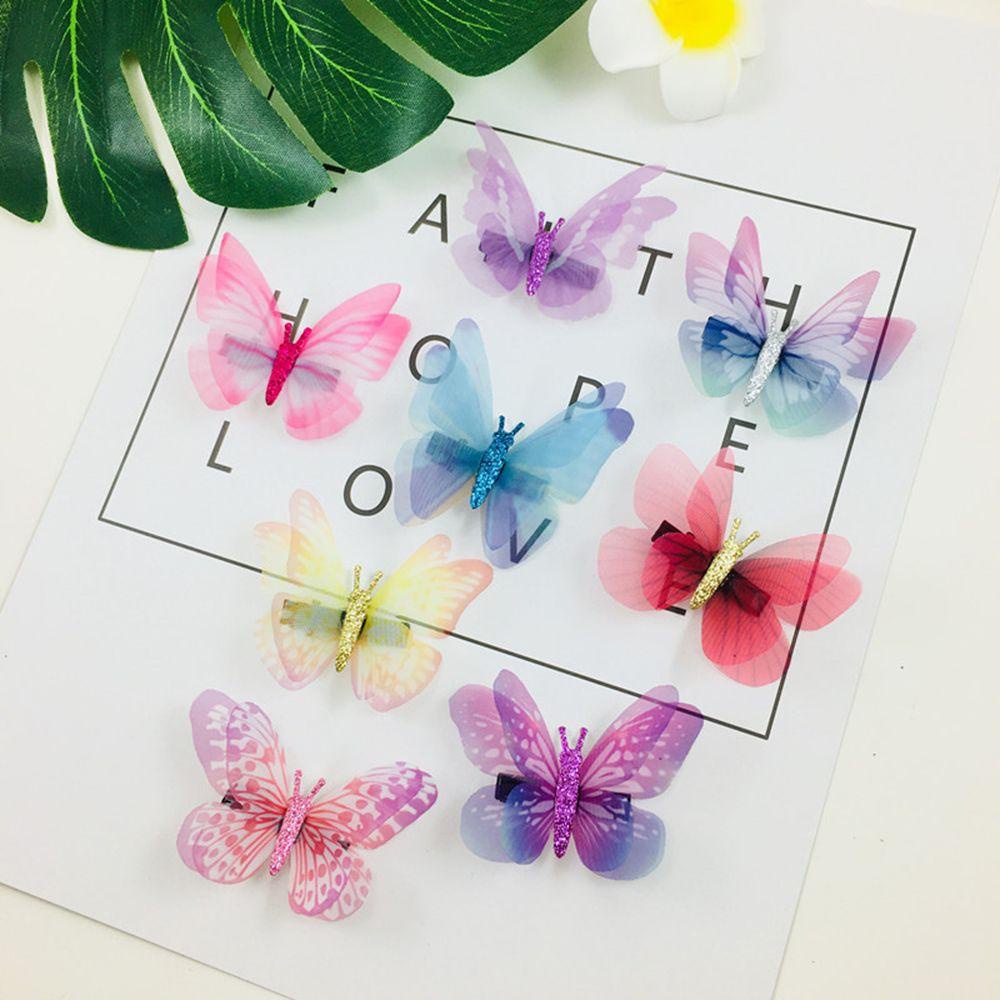 VANES1 Kẹp Tóc Ren Hình Bướm Hoạt Hình Cho Cô Dâu