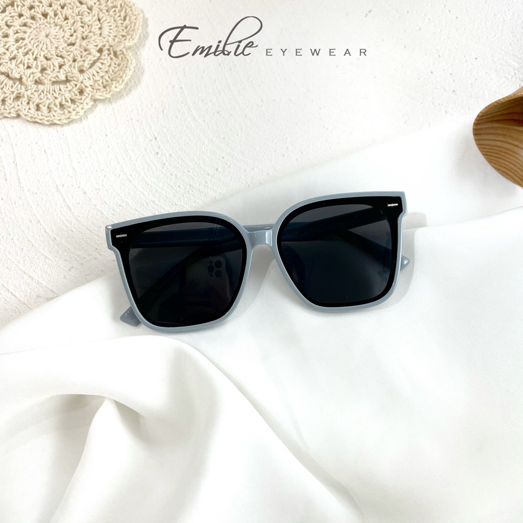 Gọng kính râm cho bé nhiều màu siêu xinh, nhựa dẻo mắt chống Uv400 Emilie eyewear phụ kiện thời trang
