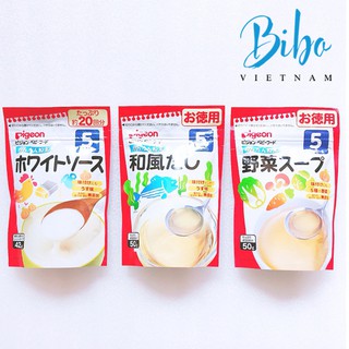 Bột Dashi Pigeon tạo nước dùng các vị cho bé từ 5m 50gr