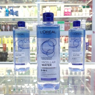 Nước Tẩy Trang Loreal - Loréal 400ml Paris Micellar Water - Tẩy Trang 2 Lớp Dưỡng Ẩm Ngừa Mụn Da Dầu Da Nhạy Cảm - Xanh