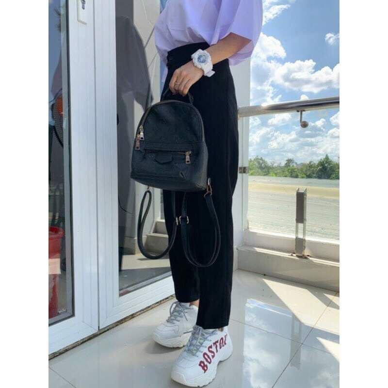 Quần baggy vải 1 cúc chất tuyêt mưa đủ size siêu đẹp