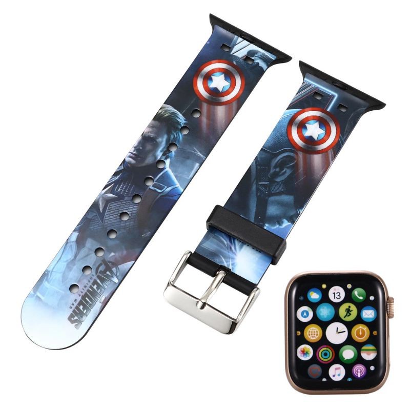 Dây đeo đồng hồ iwatch SIÊU ANH HÙNG 1,2,3,4,5,6 / SE / TPU Apple Watch