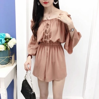 Jumpsuits phối dây thắt nơ ngực