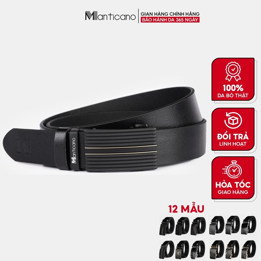 Thắt lưng nam cao cấp Manticano da bò khoá tự động 12 mặt khác nhau TL9-20 ☯️