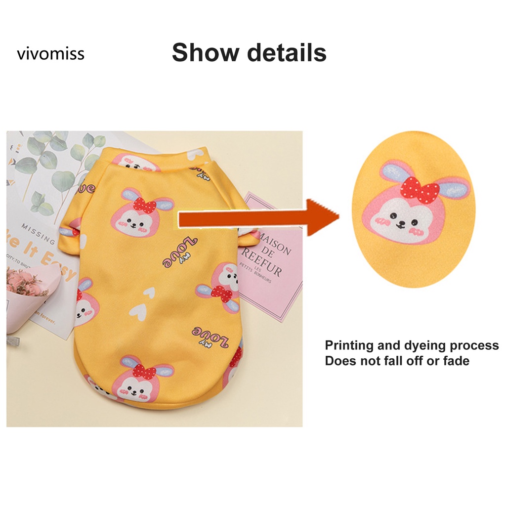 Áo Thun Ngắn Tay Mềm Mại Giữ Ấm In Họa Tiết Cún Cưng Dễ Thương