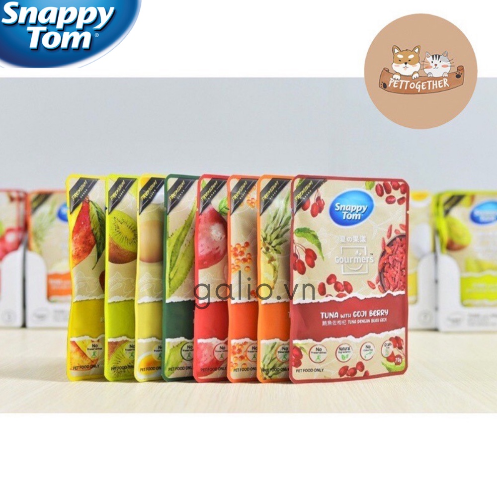 Pate Snappy Tom Gourmers vị Cá Ngừ và Kiwi, túi 70g