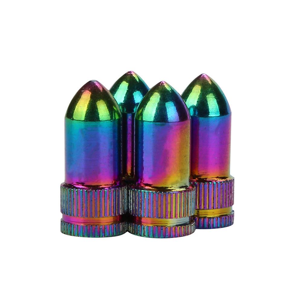 Set 4 Nắp Van Bánh Xe Bằng Nhôm Nhiều Màu Sắc