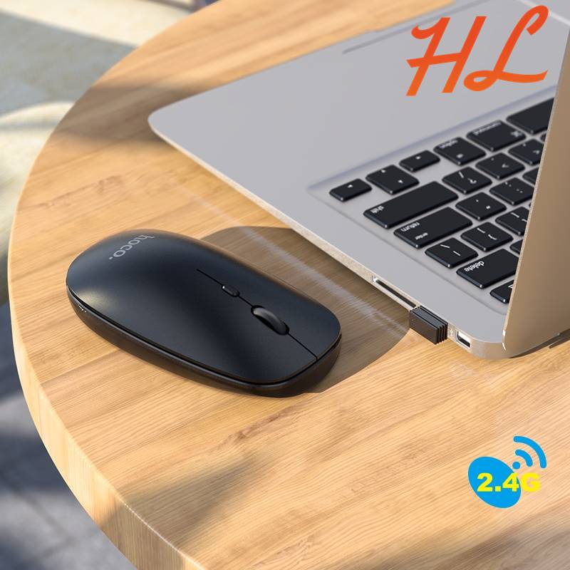 Chuột Không Dây Hoco GM15 ( Bluetooth + Wireless 2.4GHz) Chính Hãng - BH 12 Tháng - Hưng Long PC