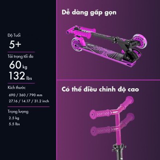 Xe Scooter Neon Vector - Hồng
