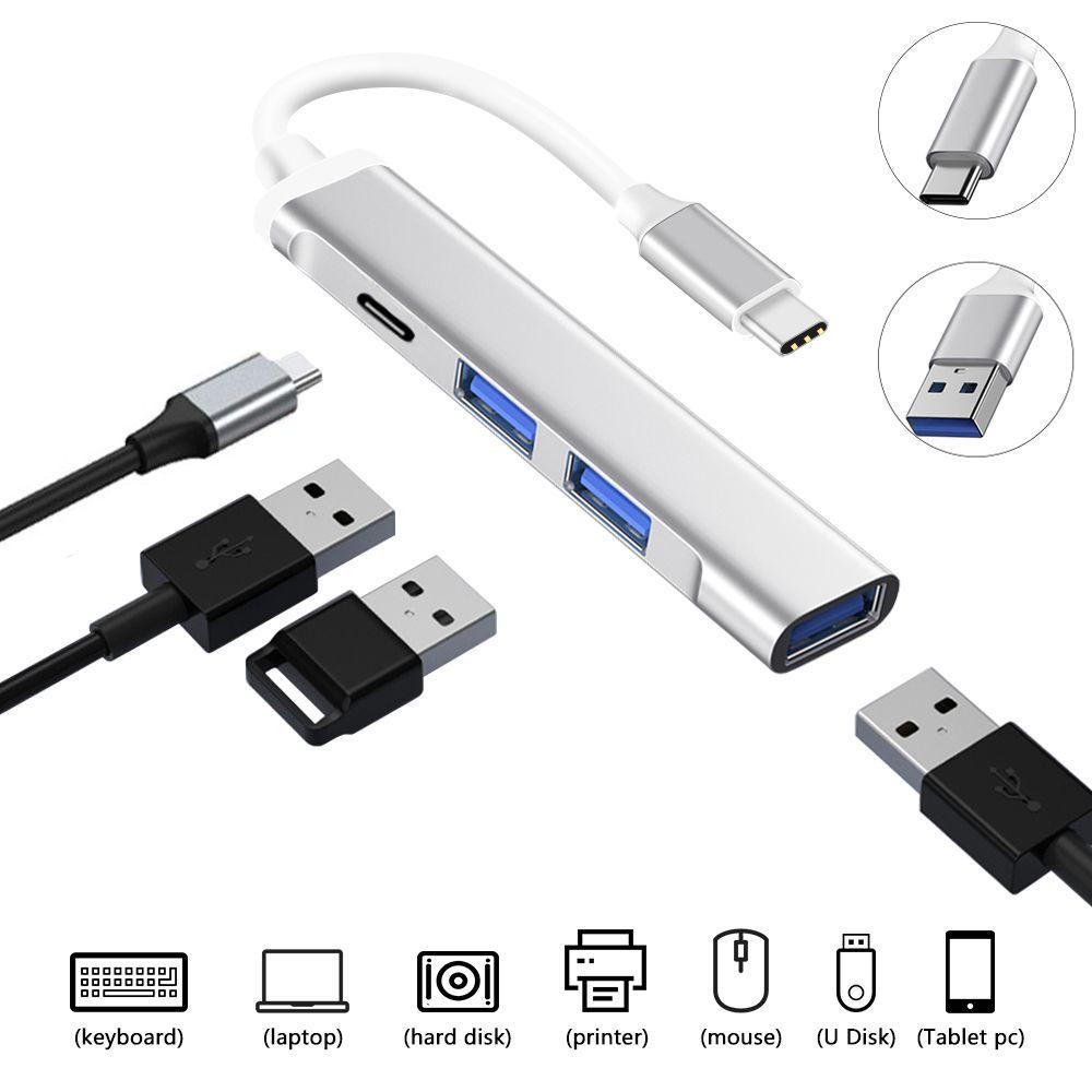 BEBETTERM Bộ Chia 4 CổNg USB 3.0 Cho Xiaomi HP Dell Lenovo