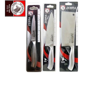 Bộ 3 dao đúc nhà bếp inox 304 nguyên khối không gỉ zebra nhập khẩu thái lan
