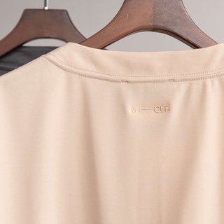 Áo phông basic UNCLÉ BEIGE V-NECK VISCOSE TOP