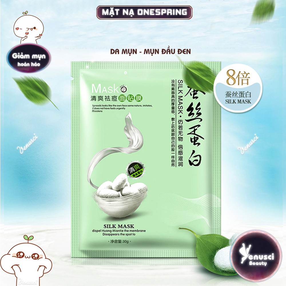 Mặt nạ giấy dưỡng trắng da cấp ẩm thải độc da Silk Mask làm tươi mới mịn da mask nội địa