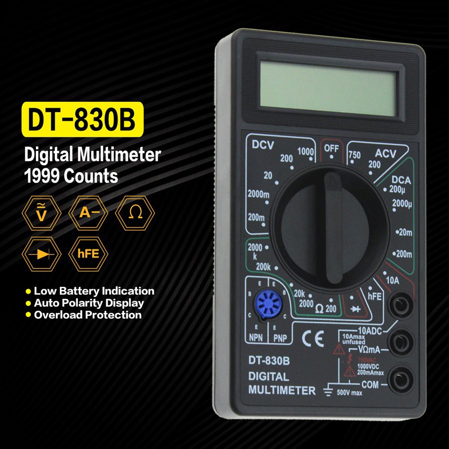 ⚡AL⚡ Đồng hồ vạn năng DT-830B
