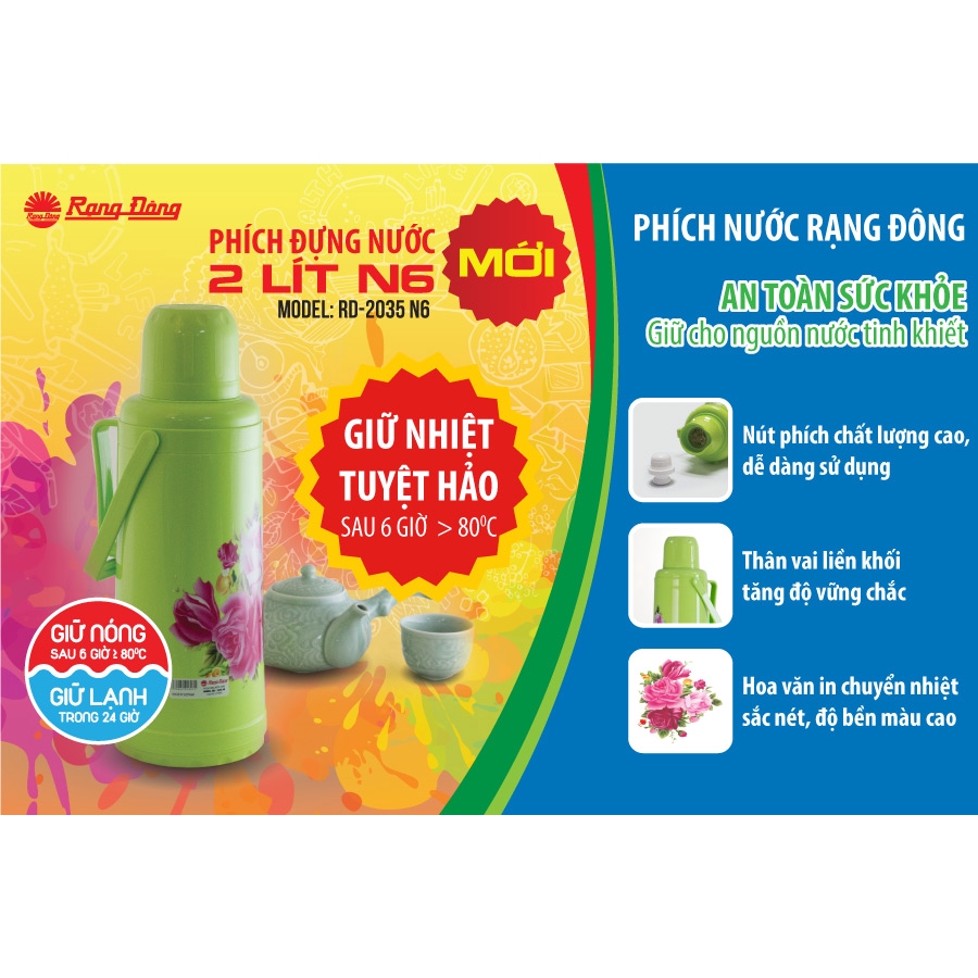 Nút phích nhựa 2 L Rạng đông -  dùng cho mẫu phích loại mới. | BigBuy360 - bigbuy360.vn