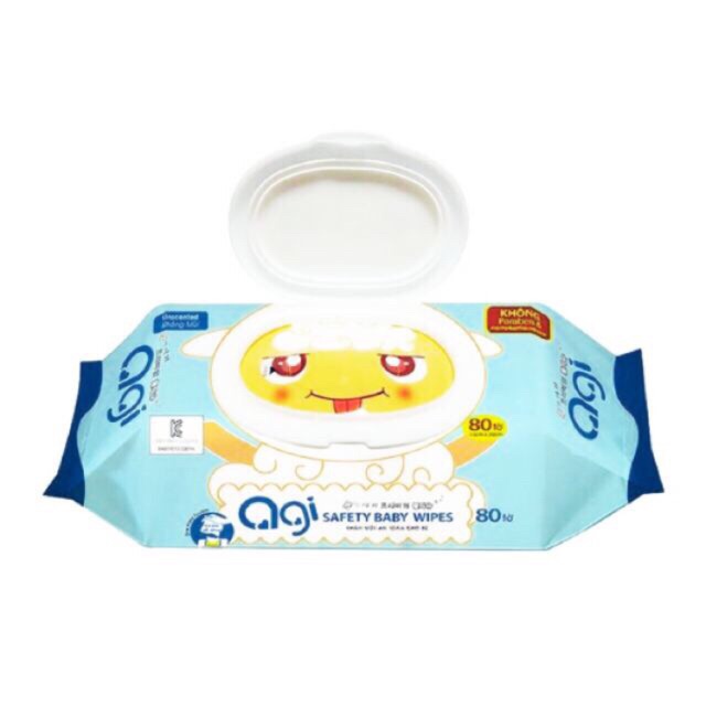 Khăn giấy ướt cho bé Agi 80 tờ