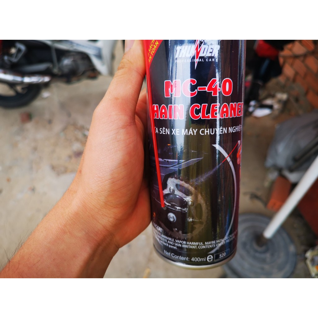 Combo Vệ Sinh Dưỡng Sên Thunder Chain Lube MC40 400ml