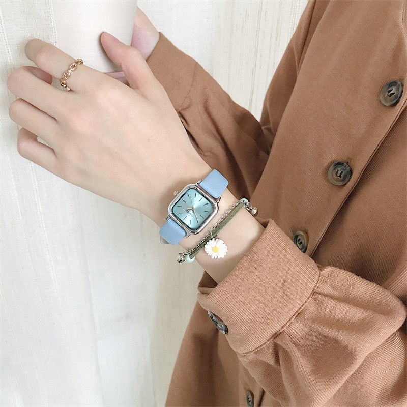 Ms. Đồng Hồ Vuông Nhỏ Thiết Kế Đơn Giản Khí Chất Chống Nước Chất Lượng Cao Khí Chất Lượng Cao Cho Nữ