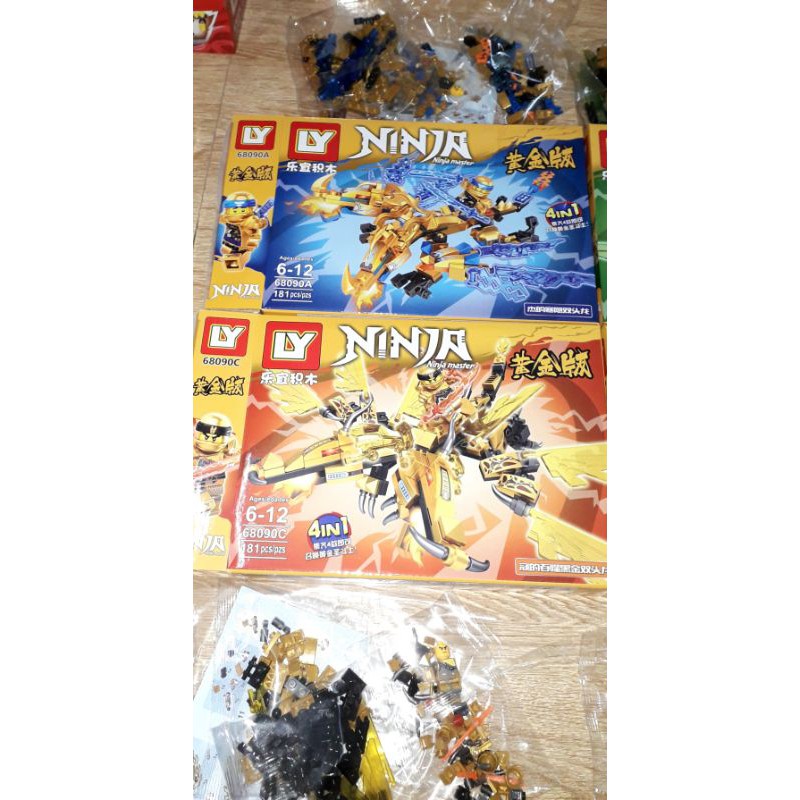 Lắp ráp 1 hộp LegoNinja Rồng 68090 loại lớn có từ 180 chi tiết