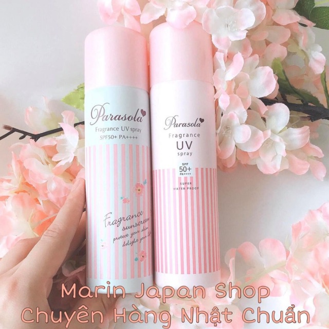 Kem chống nắng dạng xịt Illumi Parasola Fragrance UV Essence SPF50+ , PA++++ Nhật Bản