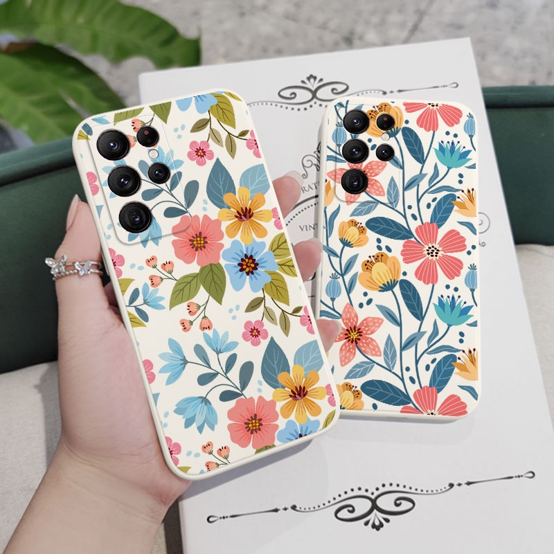 Ôp Điện Thoại Họa Tiết Khu Vườn Độc Đáo Thời Trang Cho samsung galaxy s23 s22 fe ultra plus Ốp