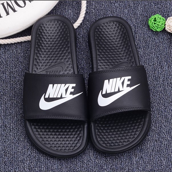 [Mã FAMAYMA giảm 10K đơn 50K] Dép quai ngang siêu nhẹ Nike-đen-xám đủ size phù hợp nam nữ