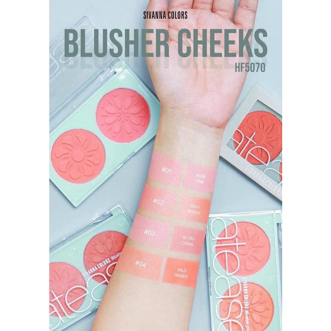 Phấn má Sivanna Blusher Cheeks HF5070 Thái Lan