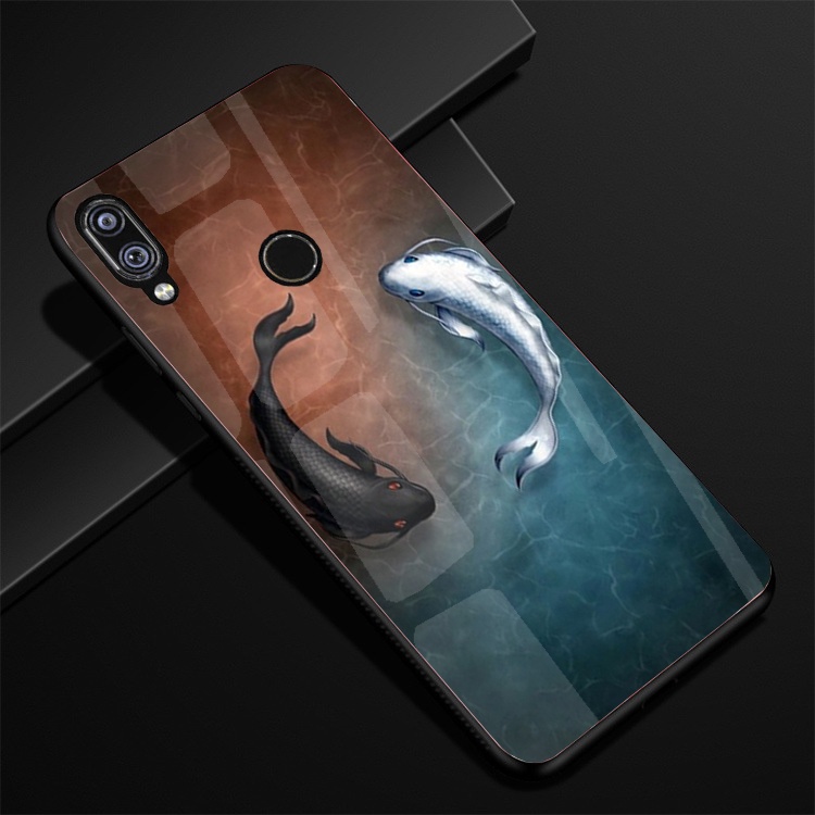 Ốp Lưng HUAWEI Y9 2019 mặt kính cường lực cao cấp thiết kế Độc Quyền