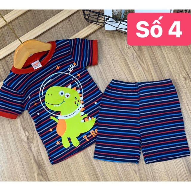 Bộ thun bozip bé trai size 8-22kg