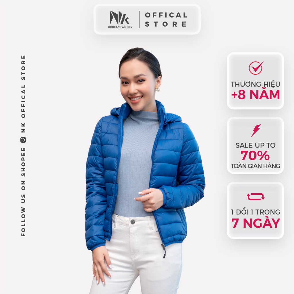 Áo Khoác Nữ Trần Bông NK Fashion Không Xù Không Gião Vải Hàn Cao Cấp Mềm Mịn Cotton Poly Ấm Và Nhẹ NKFAK2109005