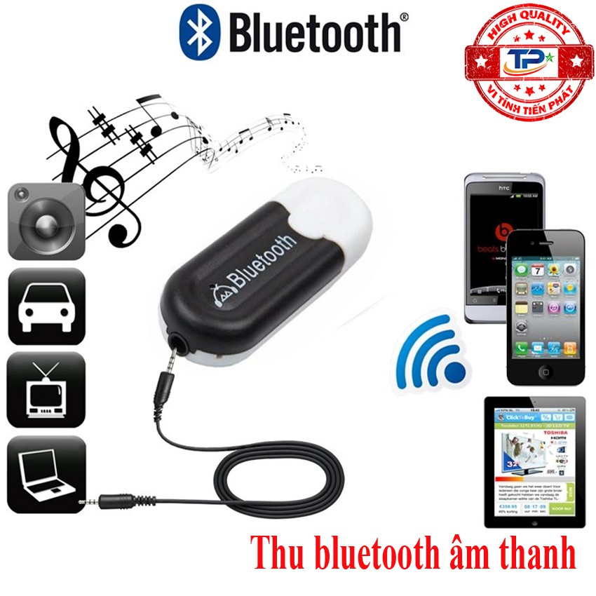 USB Thu Âm Thanh Bluetooth Music Receiver HJX-001 , biến loa amply thường thành có bluetooth