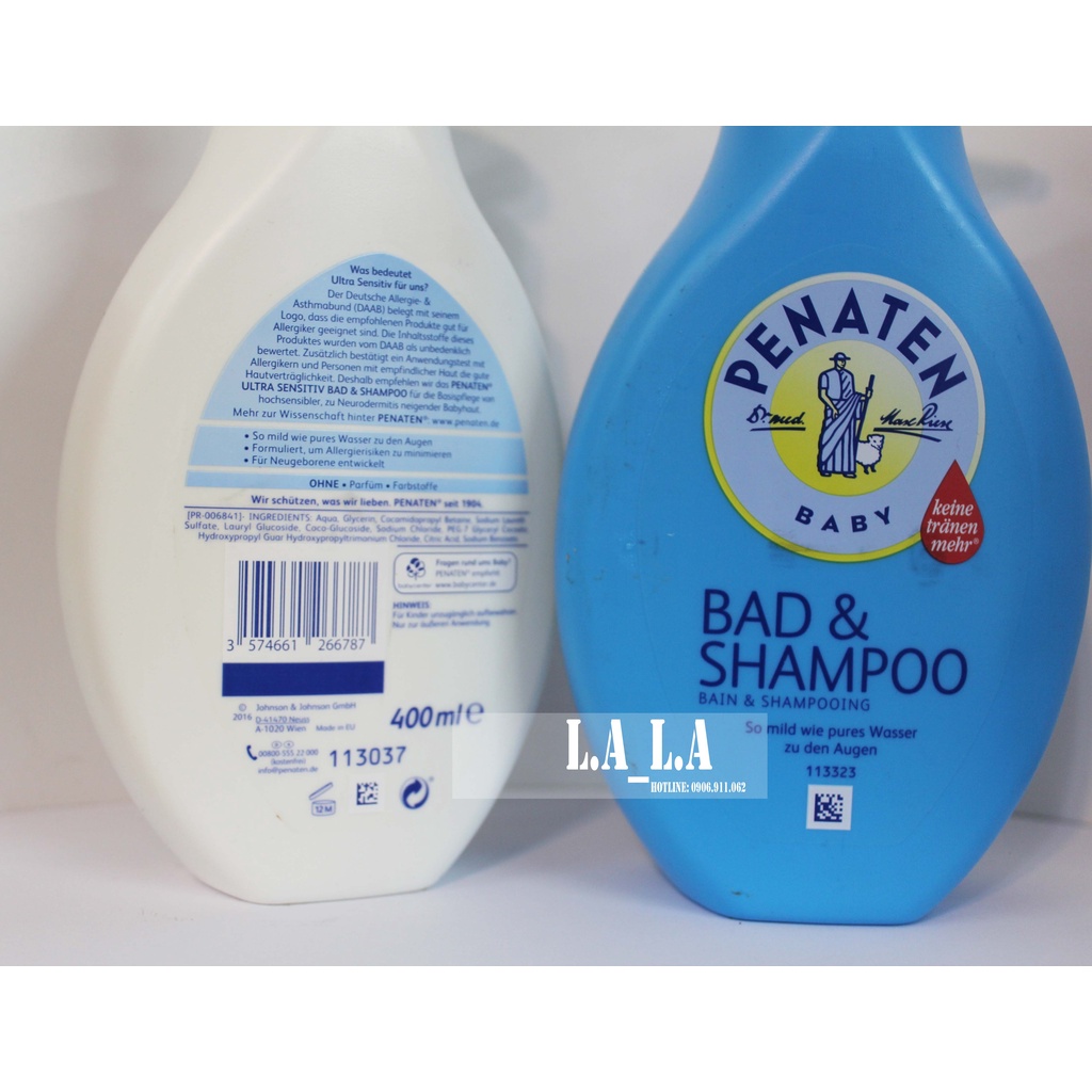 Sữa tắm gội chống cảm 2 trong 1 Penaten baby 400ml
