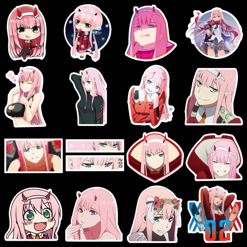 Set 50 Sticker Hình Nhân Vật Anime Xinh Xắn