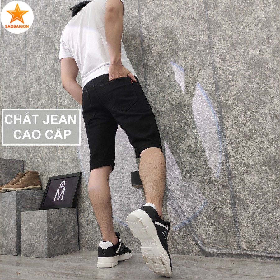 Quần short nam [ HÌNH THẬT ] jean đẹp chuẩn form siêu bền SG169 Saosaigon | BigBuy360 - bigbuy360.vn