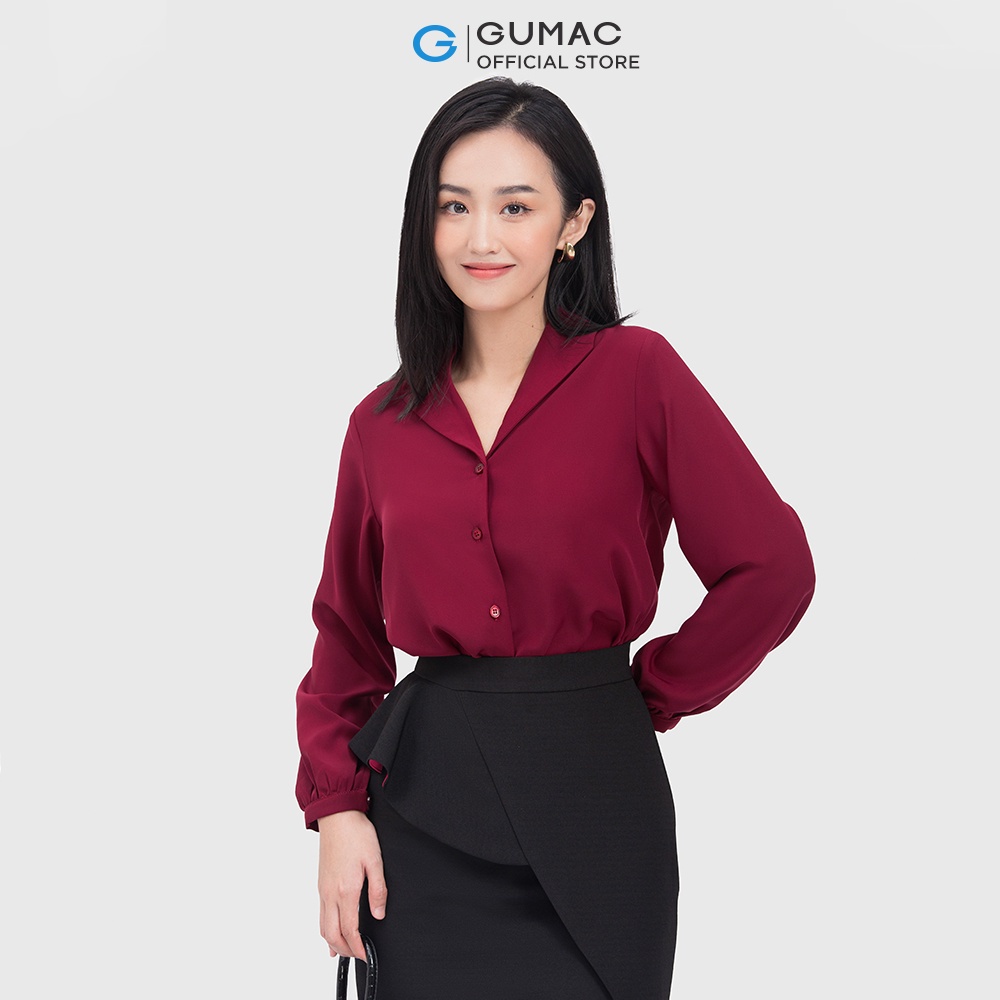 [Mã WABRGUM giảm 10% tối đa 30K đơn 99K] Áo sơ mi nữ cổ sam thời trang GUMAC AC04036 - mẫu mới