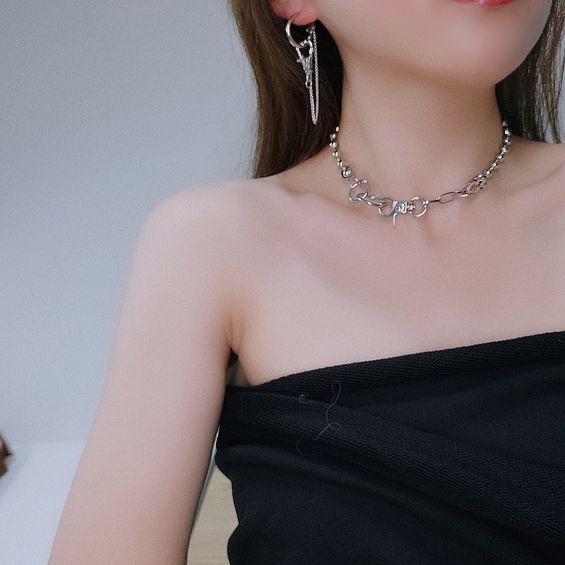 Vòng cổ Thép Phong Cách Hip Hop Thời Trang Hàn Quốc