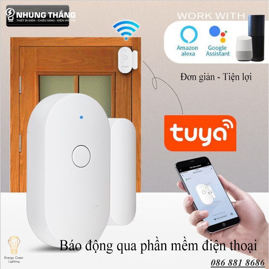 Chuông Báo Động Gắn Cửa Nhà - Cảm Biến Cảnh Báo Chống Trộm Qua Ứng Dụng Điện Thoại - Kiểm Soát An Toàn , Hiệu Quả