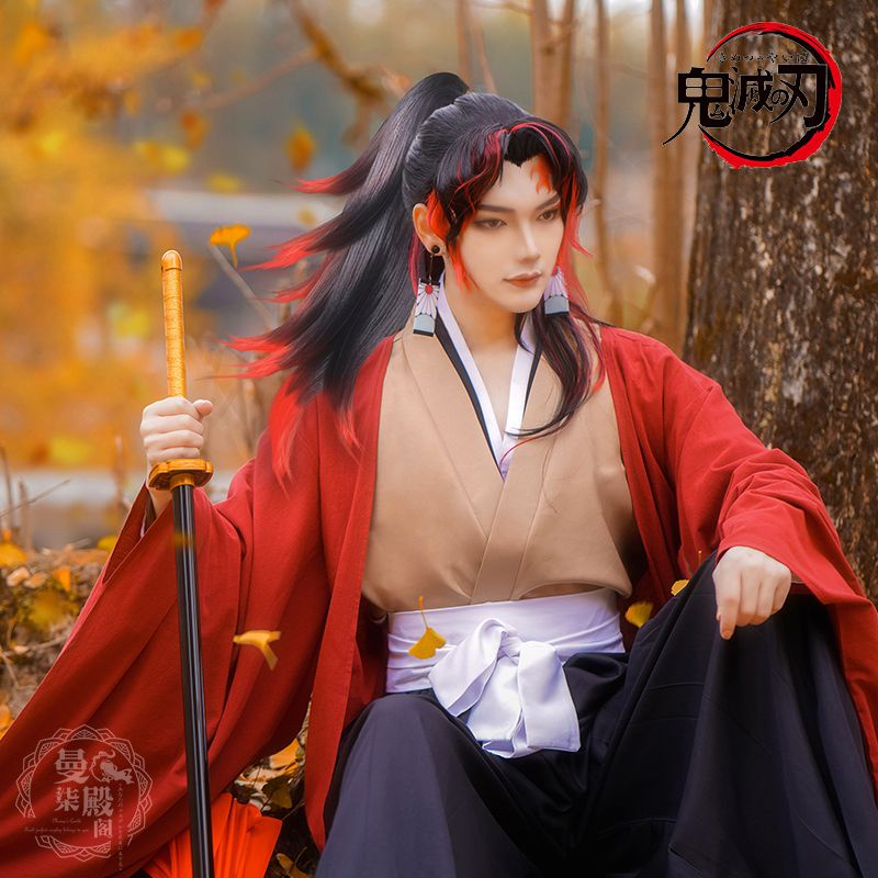 (Lưỡi Gỗ Dài 1m) Đạo Cụ Cosplay Kiếm Sĩ Huyền Thoại Yoriichi Trong Kimetsu No Yaiba - Tặng Kèm Đế
