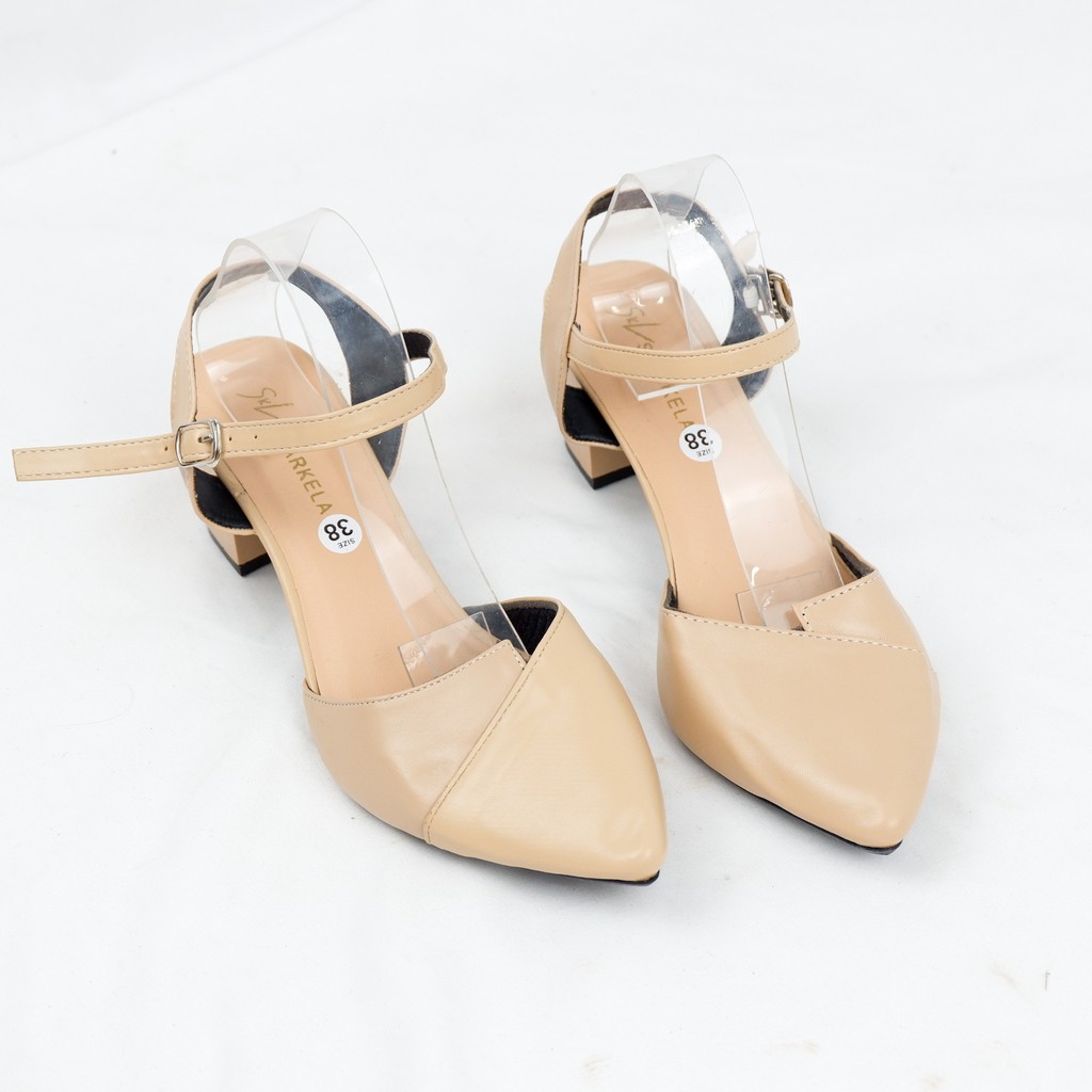 Giày cao gót mũi nhọn đế vuông 5 phân Mys Haley Shoes