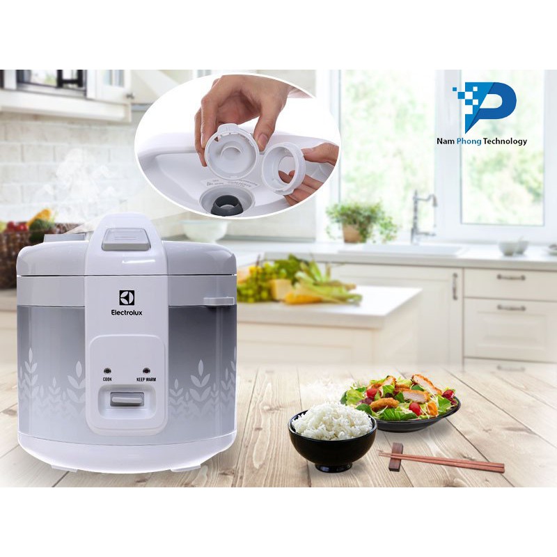 NỒI CƠM ĐIỆN ELECTROLUX 1.8L ERC3305 - CHÍNH HÃNG BH 12 THÁNG