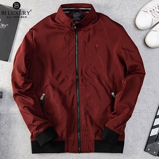 Áo khoác gió 2 lớp Biluxury AG2T025DOM màu đỏ chống nước Gore-tex đẳng cấp có túi trong