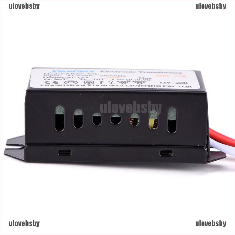 【ulovebsby】20W AC 220V to 12V  LED Power Supply Driver Electronic Transformer