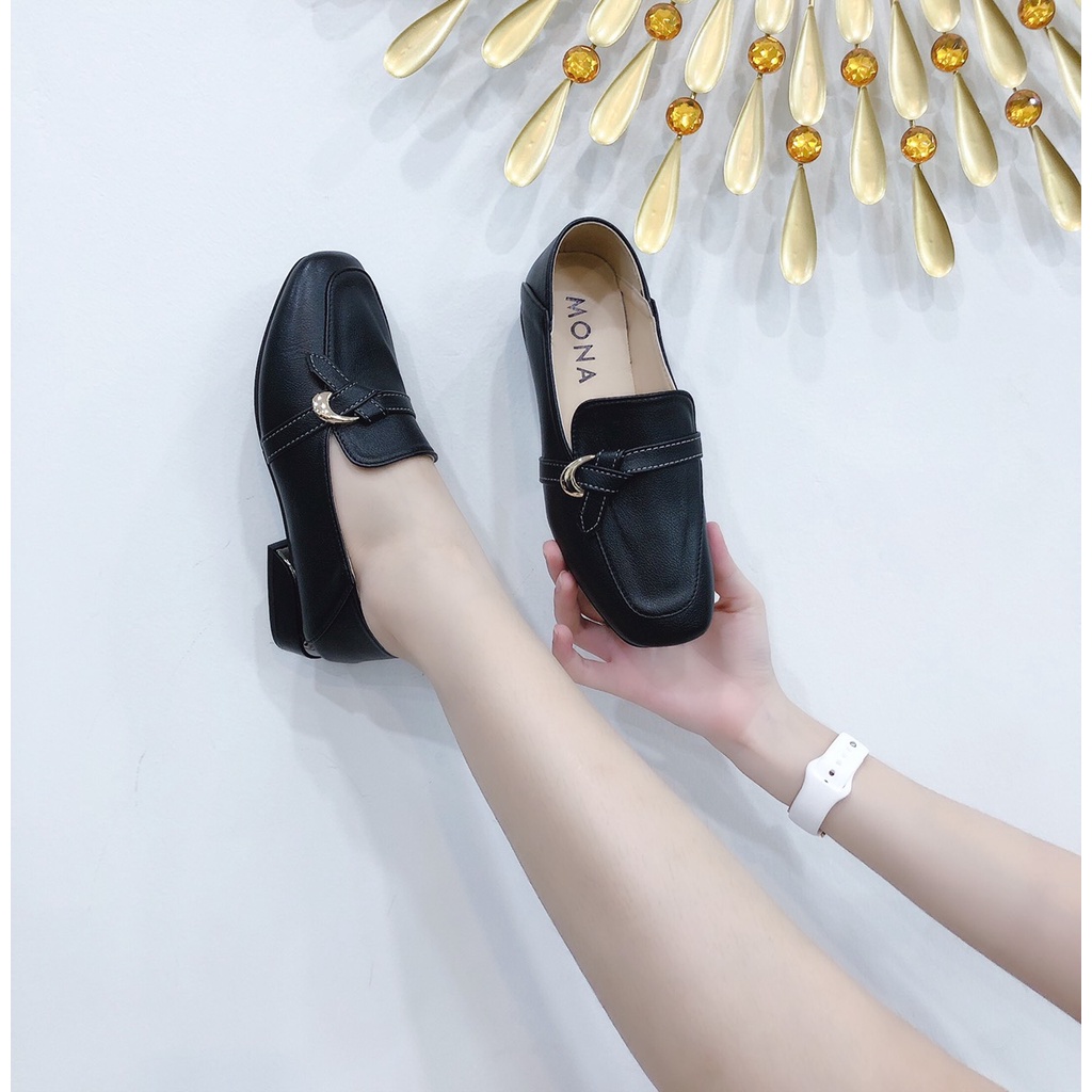 Giày moca da mềm cao cấp hiệu Mona - D825