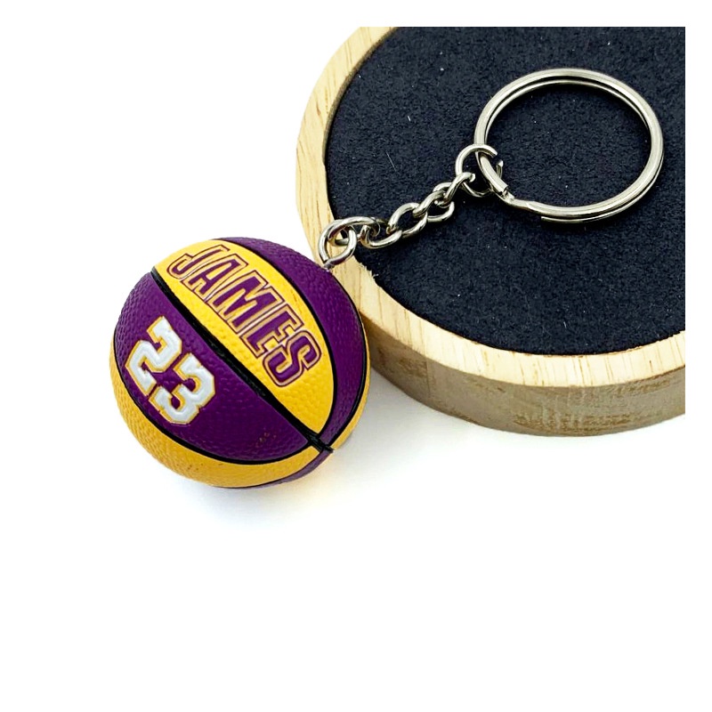 Móc Khóa Hình Cầu Thủ Bóng Rổ James Kobe Curry Irving Durant Nba Peripheral