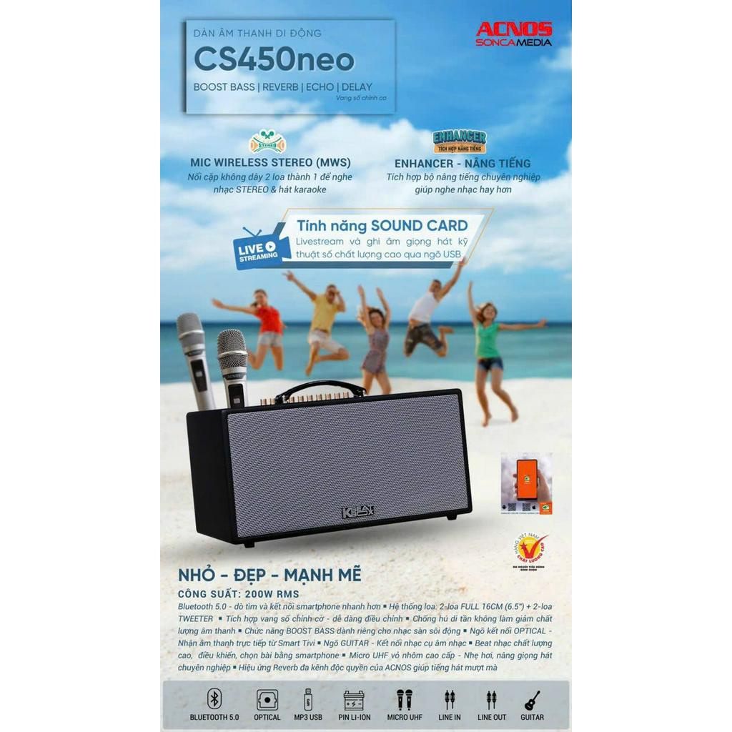 Loa Karaoke Acnos CS450NEO / Acnos CS450 NEO - Hàng chính hãng