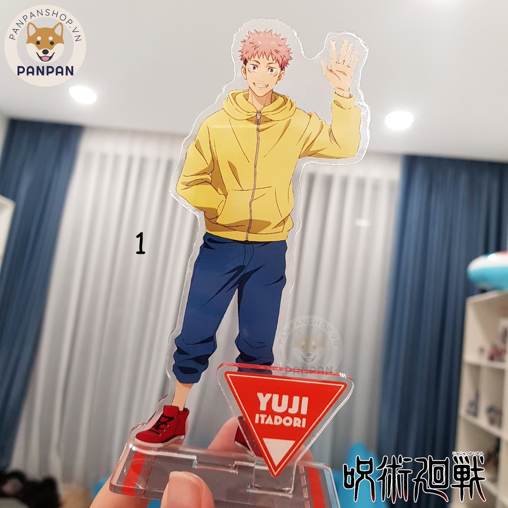 Mô Hình Standee acrylic Anime Jujutsu Kaisen Đồ Thường kèm bảng tên (15cm)