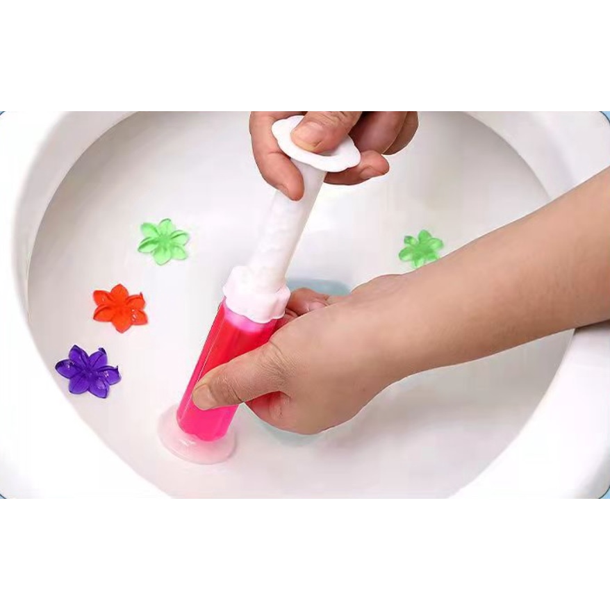 Combo 3 Gel Bồn Cầu Hình Hoa Tẩy Và Khử Mùi Hôi, Khử Trùng Diệt Khuẩn Bồn Cầu Cực Sạch Mùi Cực Thơm