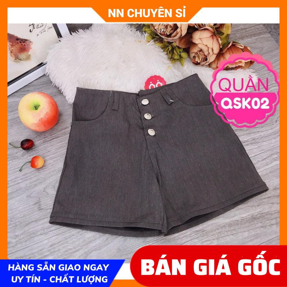 Quần đùi nữ mặc nhà chất vải mềm mịn lưng thun co giãn  Quần short nữ