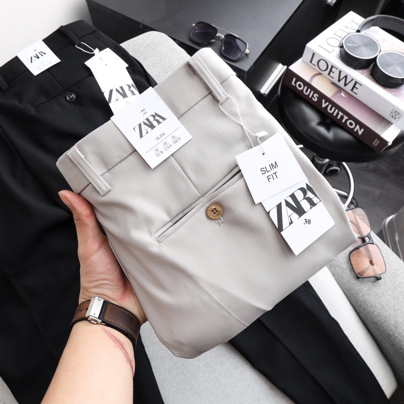 Quần tây nam Trousers men Zara From slim,vải âu cao cấp, quần âu công sở sang trọng,lịch lãm